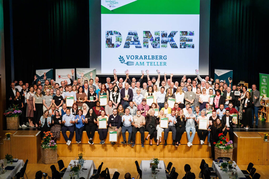Vorarlberg am Teller Auszeichnung 2026, Gruppenbild - © Land Vorarlberg | Bernd Hofmeister